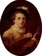 Selbstportrat, Oval Jean-Honore Fragonard